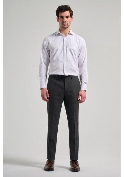İmza Siyah Esnek Yandan Cepli Slim Fit Classic Pantolon 1003250160 Koyu Siyah