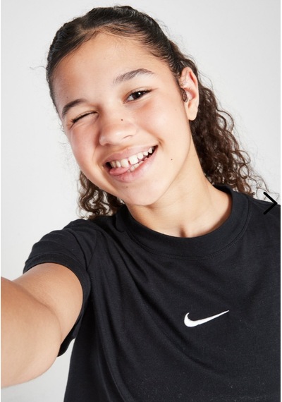 Nike G Nsw Tee Essntl Ss Boxy Siyah Kız Çocuk Tişört