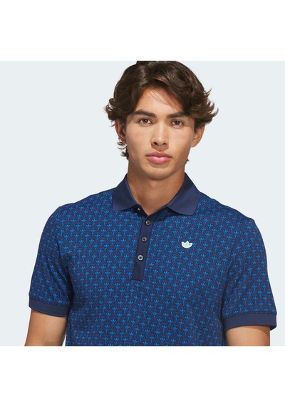 Adidas Originals All Over Trefoil Erkek Lacivert Polo Tişört Ks5762