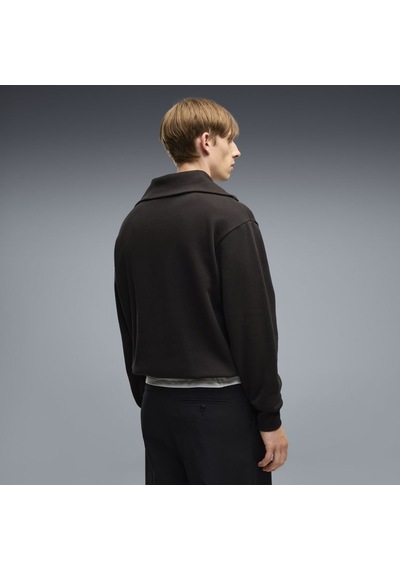Puma Scuderia Ferrari Little Shield Half-zip Erkek Sweatshirt 63700201 Siyah