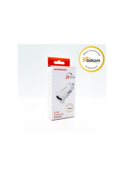 Hypergear 2.1A 2X Hızlı Araç Şarj Aleti Set Micro Kablo Beyaz