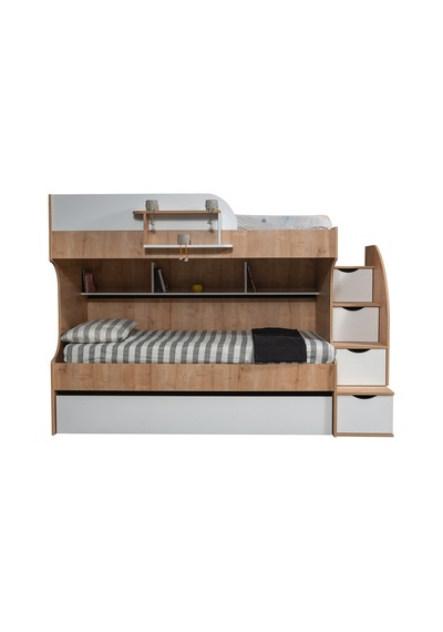 Ranza, Aura Yavrulu Ranza - 3 Adet Comfort Yatak Ceviz - Beyaz 90 x 200