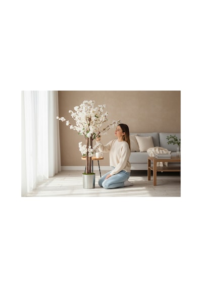 Yapay Salon Çiçegi Yapay Ağaç Dekoratif Yapay Bitki Çok Renkli