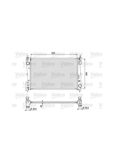 Fiat Grande Punto Motor Radyatoru 1.3 Multijet 2006-2012 Valeo 701717