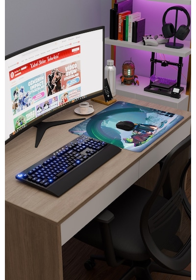 Risk Of Rain Kaymaz Dikişli Kauçuk Oyuncu Mousepad V4 - 48x40 Xl Gaming Mouse Pad Fare Altlığı