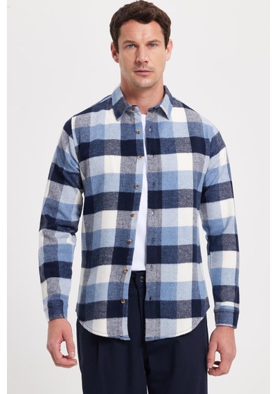 Tudors Erkek Slim Fit Dar Kesim Kareli Kışlık Oduncu Gömlek-42330 Çok Renkli Tudors Erkek Slim Fit Dar Kesim Kareli Kışlık Oduncu Gömlek-42330 Çok Renkli