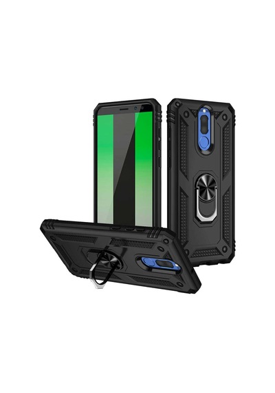 Goocamp Huawei Mate 10 Lite Kılıf Vega Kapak - Siyah Siyah