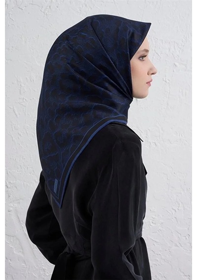 Armine Sura İpek Eşarp -2025/2026 -9408d Lacivert