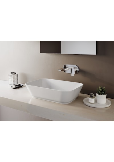 VitrA Geo Dikdörtgen Çanak Lavabo 60 CM Beyaz 7425B003-0016