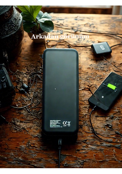 Powerbank Kablosuz 10.000 Mah 2 Usb 2.1a/5v Wireless 1a Type-c