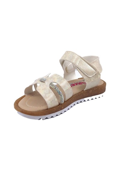 Arzen 4217 Simli Taşlı Kız Çocuk Bebe Sandalet Ayakkabı 001