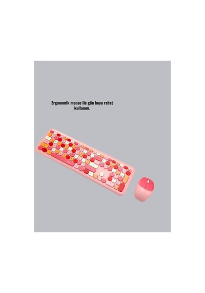 Renkli Retro Tuş Takımlı Klavye 3 Cihaz Bağlantısı Medya Kısayol Tuşlar - Alkglb7968-1 Renkli Diğer Renkli Retro Tuş Takımlı Klavye 3 Cihaz Bağlantısı Medya Kısayol Tuşlar - Alkglb7968-1 Renkli Diğer