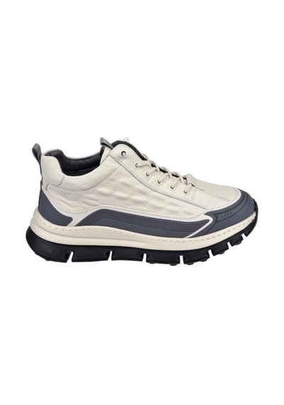 Guja 25k517 Bilek Boy Hafif Deri Sneaker Erkek Ayakkabı Beyaz