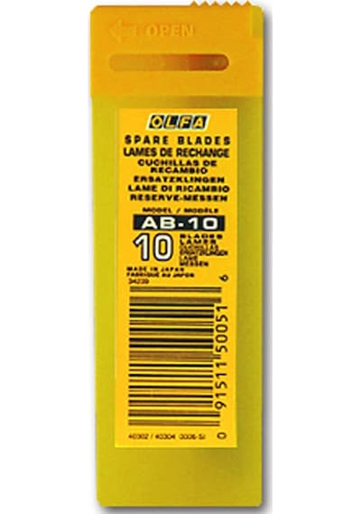 Olfa Ab-10 Standart Dar Maket Bıçağı Yedeği 10 Lu