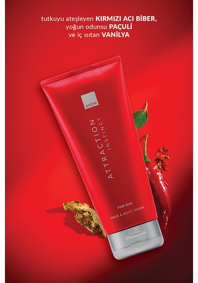 Attraction Instict Erkek Saç Ve Vücut Şampuanı 200 Ml. Tüm Saçlar