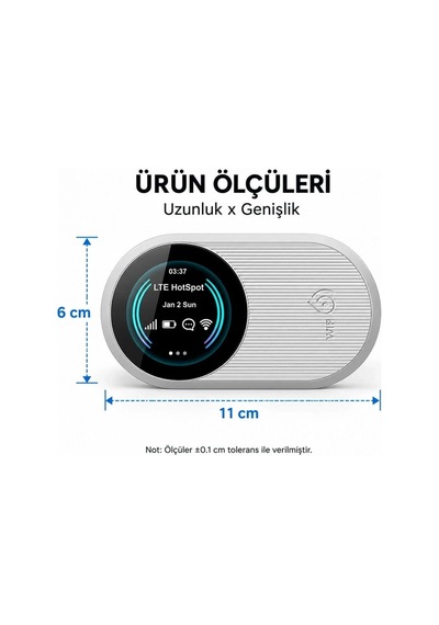 4g Lte Mobil Sim Kartlı Wifi 6 3000mah Taşınabilir Mini Cep Modem Btk Kayıtlı Türkçe Menü