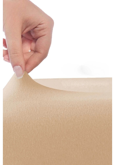 Çift Kişilik Düz Penye %100 Pamuklu Lastikli Çarşaf 200x200 Cm Battal Boy Newsheet Kahverengi Çok Renkli