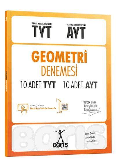 Barış Yayınları TYT-AYT Geometri Denemesi 10 Adet TYT 10 Adet AYT