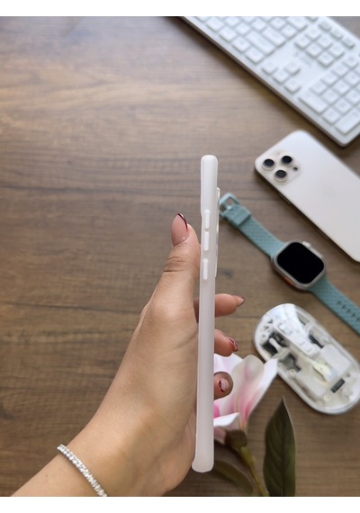 Redmi Note 14 Pro 4g Uyumlu Süper İnce Mat Ultra Thin Silikon Kılıf Beyaz