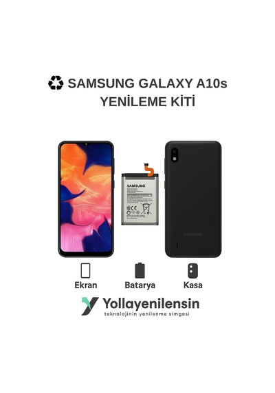 Samsung Uyumlu Galaxy A10s  Kiti Ekran + Batarya + Arka Kasa e Eş Değer Kalite Parçalar