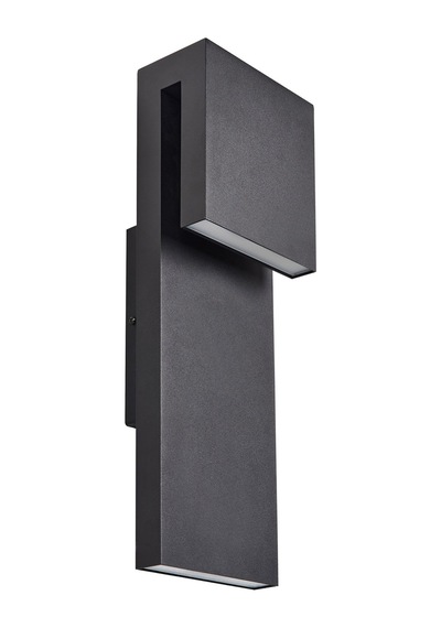 Beliani Siyah Minimal Led Dış Mekan Duvar Lambası, Ip44 Korumalı Ve Modern Tasarım Lambader Diğer