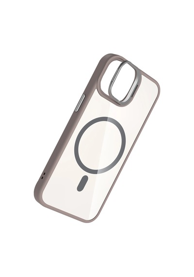 Apple Uyumlu iPhone 11 Remim Lensli Magsafe Standlı Kapak Titan Gri