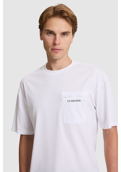 U.s. Polo Assn. Erkek Beyaz Tişört 50326949-vr013
