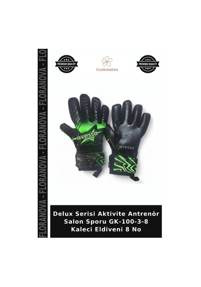 Delux Serisi Aktivite Antrenör Salon Sporu Gk-100-3-8 Kaleci Eldiveni 8 No Çok Renkli