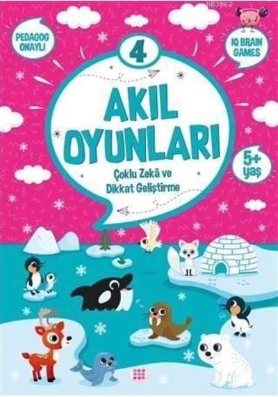 Dokuz Yayınları Akıl Oyunları 4 5+ Yaş Dikkat Geliştirme ve Ço