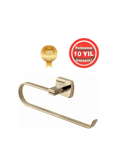Çelik Banyo Paslanmaz Pirinç Milano Kağıt Havluluk Altın Gold Gold