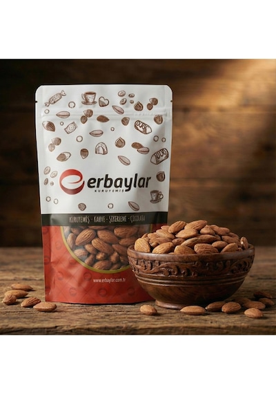 Erbaylar Badem İçi İthal Kavrulmuş Tuzsuz - 1 Kg