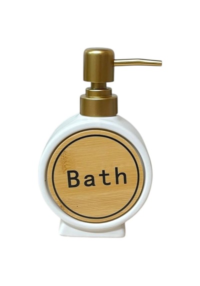 Porselen Sıvı Sabunluk 300ml Bath Beyaz 48408