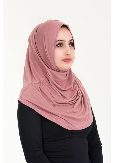 Sensu Tesettür Hazır Türban Pileli Pratik Namaz Örtüsü Pembe Sensu Tesettür Hazır Türban Pileli Pratik Namaz Örtüsü Pembe
