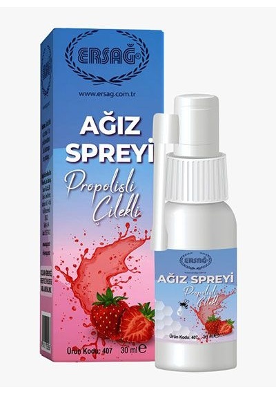 Ersağ Propolisli Çilekli Ağız Spreyi 30 ML