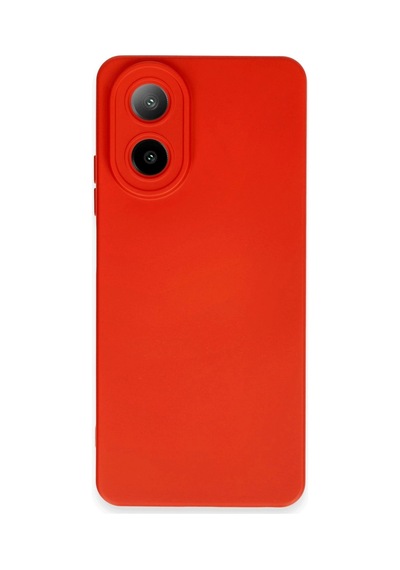 Oppo A38 Kılıf Nano İçi Kadife Silikon - Kırmızı -