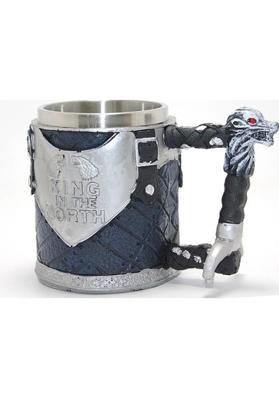Game Of Thrones King In The North 3d Kabartmalı Çelik Kupa Bardak Alk4367 Çr