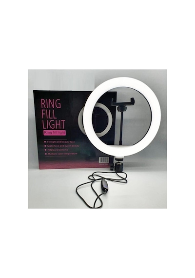 10 Inç Ring Light Sadece Halka Led 3 Renkli Ayarlanabilir Tiktok Youtuber Işığı Ayaksız