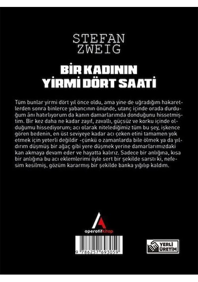 Bir Kadının 24 Saati - Stefan Zweig - Cep Boy Aperatif Tadımlık K