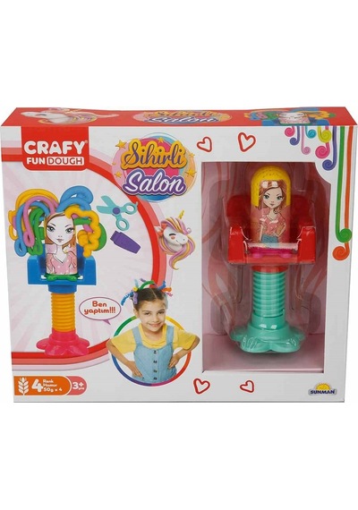 Sunman Crafy Sihirli Salon Oyun Hamur Seti 200 gr. 15 Parça S00030980 00041 Sarı Başlık
