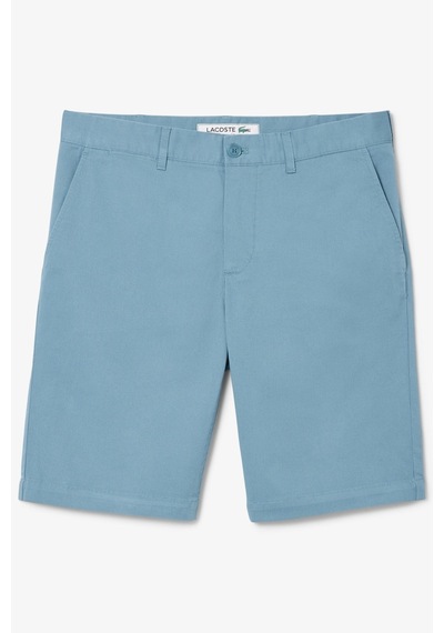 Lacoste Men's Slim Fit Bermuda Shorts Erkek Dar Kesim Pamuk Bermuda Şort Mavi