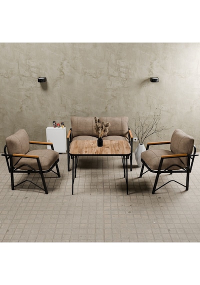 Mb Garden Furnıture Simetri Model, Balkon, Bahçe, Cafe, Metal Koltuk Takımı, Bahçe Takımı , Çay Seti, 2 1 1 Masa Cappuccıno Cappuccino Mb Garden Furnıture Simetri Model, Balkon, Bahçe, Cafe, Metal Koltuk Takımı, Bahçe Takımı , Çay Seti, 2 1 1 Masa Cappuccıno Cappuccino