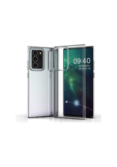 Galaxy Note 20 Ultra Kılıf Şeffaf Ince Ve Esnek Süper Silikon Renksiz