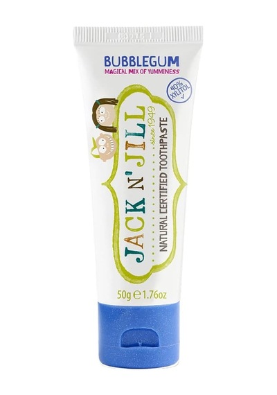 Jack N Jill Doğal Sertifikalı Diş Macunu - Çilek &amp Sakız Aroma 2'li Paket 2x50g