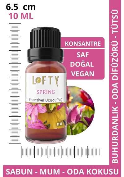 Lofty Spring Bahar Uçucu Yağ Buhurdanlık Esansı Oda Kokusu 10 ML