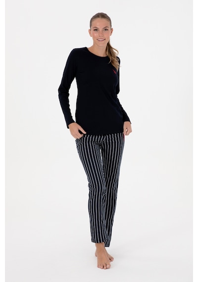U.s. Polo Assn. Kadın Lacivert Pijama Takım 50318883-vr033 Lacivert