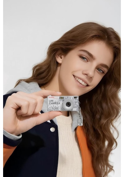 Torima Life Dijital   Kamera Selfie Video Vlog Kamerası Mini Fotoğraf Makinesi CMR47 Gri