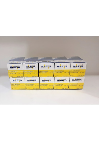 Narva H4 Far Ampulü 12v 60/55w Tırnaklı 10 Adet