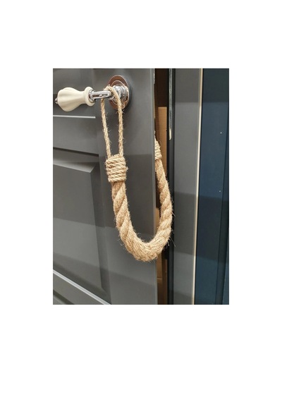 Kapı Stopu - Otantik Jüt Halat Kapı Stopu - Door Stopper