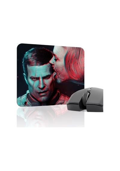 Wolfenstein Kaymaz Dikişli Kauçuk Oyuncu Mousepad V3 - 22x18 Gaming Mouse Pad Fare Altlığı