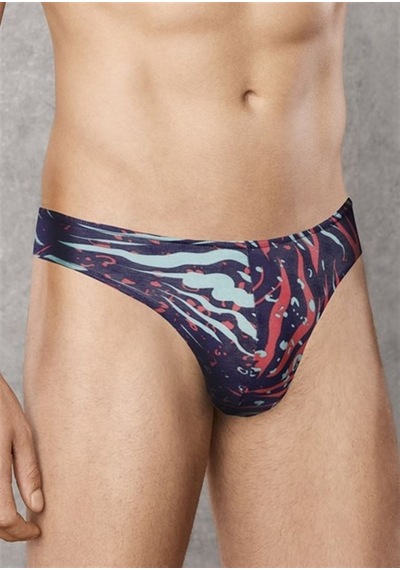 DOREANSE Erkek Zebra Desen String 1406